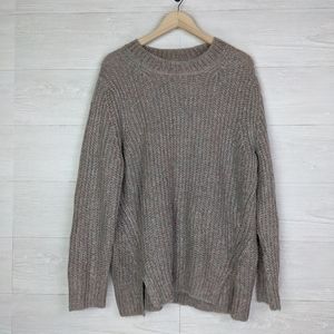 NWT All Saints Gray Sparkle Glitter Sweater